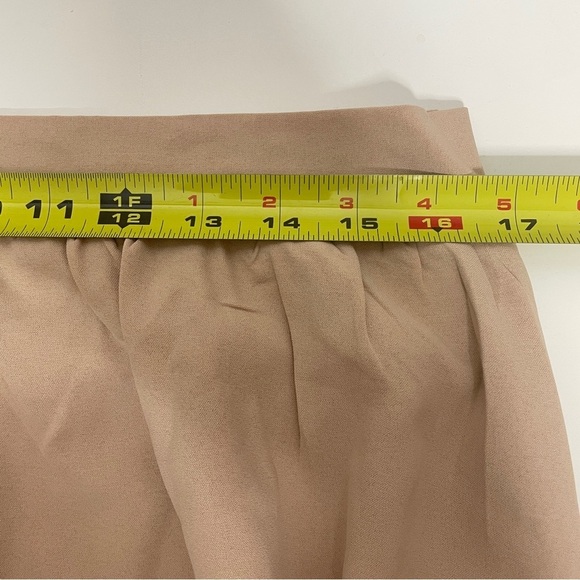 Boutique XL Women’s 2 Piece Outfit Top & Skirt Tie One Shoulder Cropped Beige - Picture 10 of 12